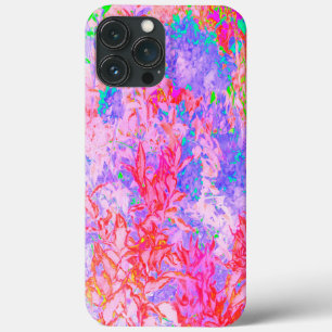 Pastellrosa und Rot mit Blauem Hydrangea Landschaf Case-Mate iPhone Hülle
