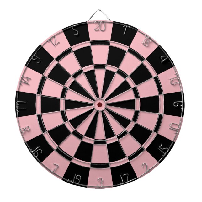 Pastellrosa und Schwarzes Dartscheibe (vorne)