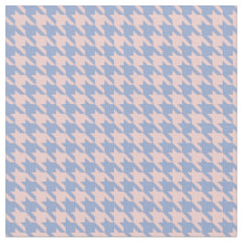 Pastellrosa und Sky Blue Hahnentrittmuster Stoff