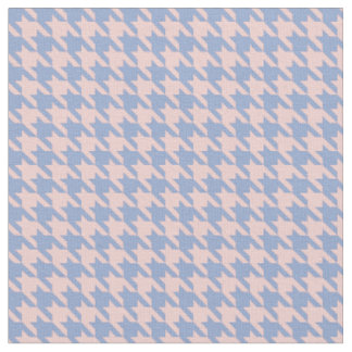 Pastellrosa und Sky Blue Hahnentrittmuster Stoff