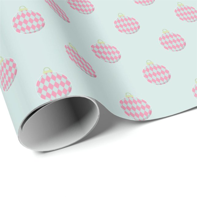 Pastellrosa und tadellose grüne geschenkpapier (Rolleneckpunkt)