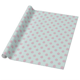 Pastellrosa und tadellose grüne geschenkpapier