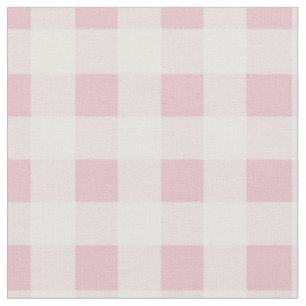 Pastellrosa und weiß kariert Gingham Stoff