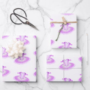 Pastellrosa Wasserfarben Giro del Malcantone Geschenkpapier Set