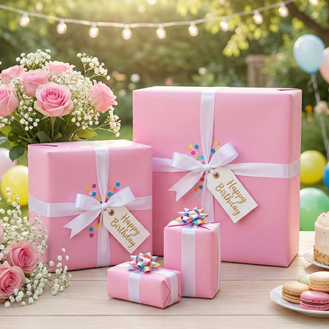 Pastellrosa Wrapping Paper - Weichweiche Blüte Ges Geschenkpapier (Von Creator hochgeladen)