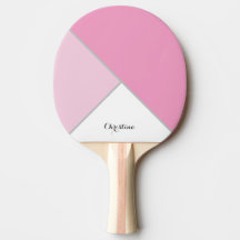 Pastellrosa Zwei-Tone-Pingpongpaddel