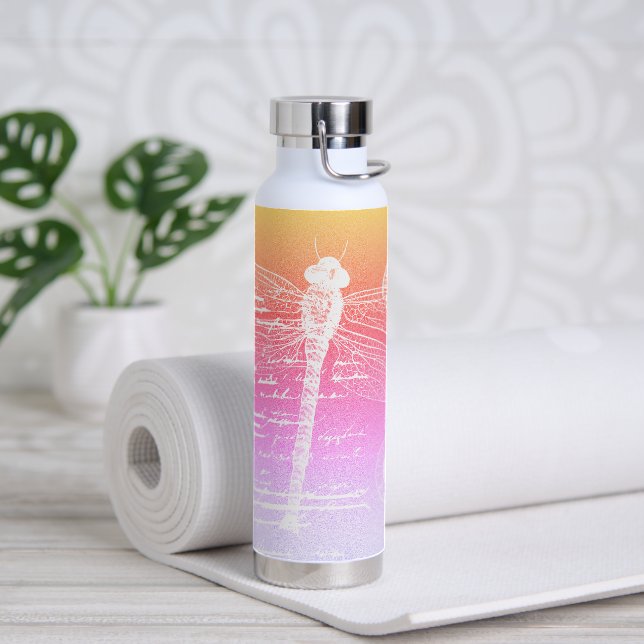 Pastellrost Trinkflasche (Yoga)