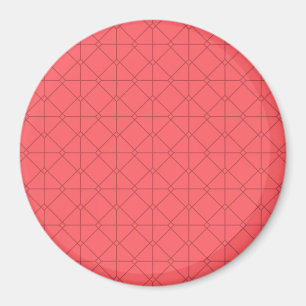 Pastellrot, cool, trendig, dekorativ magnet