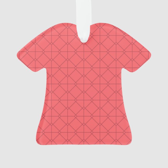 Pastellrot, cool, trendig, dekorativ ornament (Rückseite)