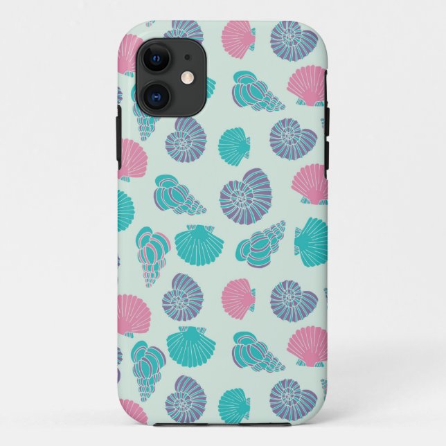 Pastellseashell-Muster 1 Case-Mate iPhone Hülle (Rückseite)