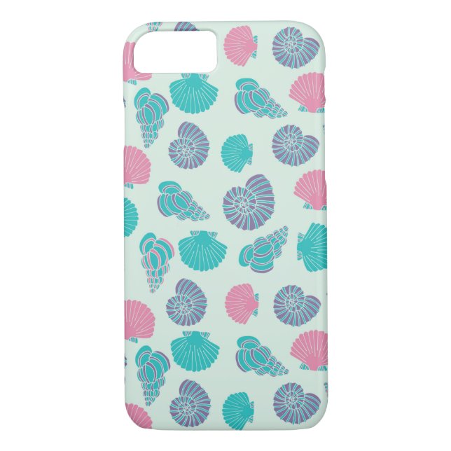 Pastellseashell-Muster 1 Case-Mate iPhone Hülle (Rückseite)