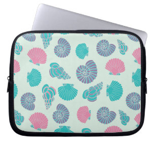 Pastellseashell-Muster 1 Laptopschutzhülle