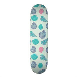 Pastellseashell-Muster 1 Skateboard