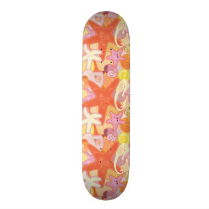 Pastellseegeschöpf-Muster Skateboard