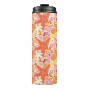 Pastellseegeschöpf-Muster Thermosbecher