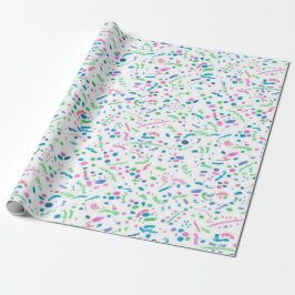 PastellSpritzerconfetti-Druck Geschenkpapier