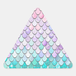 Pastellsticker, Gastgeschenken Dreieckiger Aufkleber