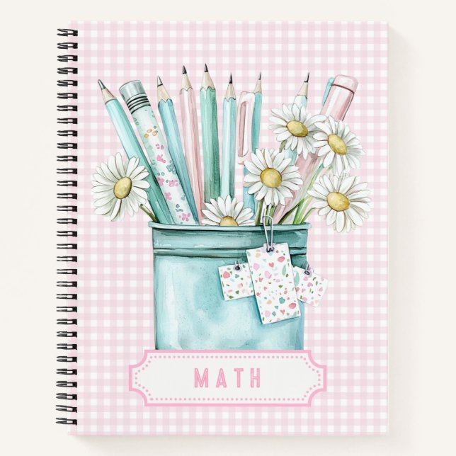 Pastellstifte | Mathe Notizbuch (Vorderseite)