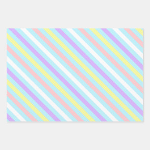 Pastellstreifen aus diagonalen Streifen Papier fla