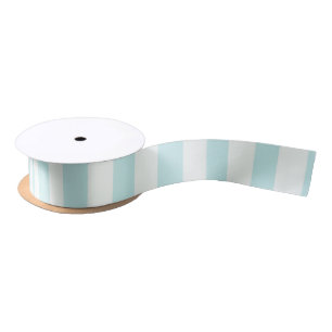 Pastellstreifen - Blau Satinband