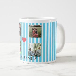 Pastellstreifen Jumbo-Tasse