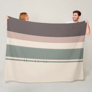 Pastellstreifen Minimalistischer Einrichtungsstil Fleecedecke
