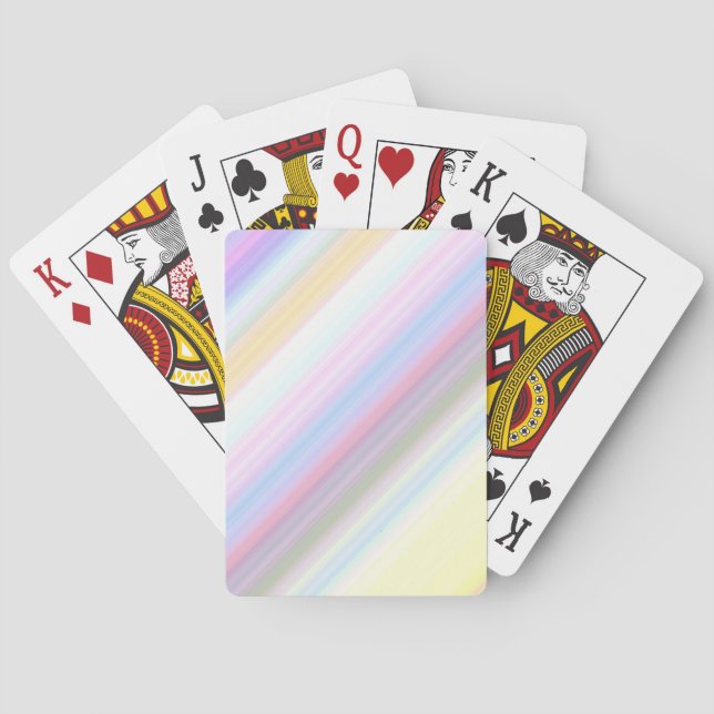 Pastellstreifen Spielkarten (Rückseite)