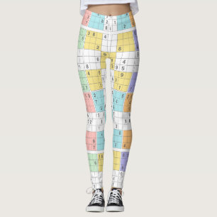 Pastellsudoku-Leggings Leggings