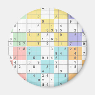 Pastellsudoku Magnet