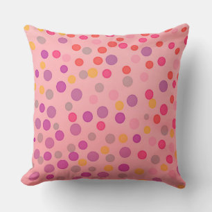 Pastelltöne in Multicolor auf Rosa Kissen