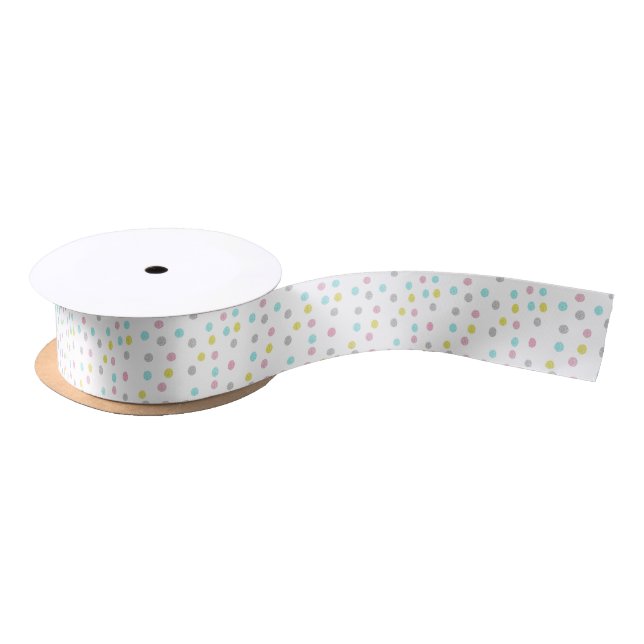PastellTupfen Satinband (Spule)