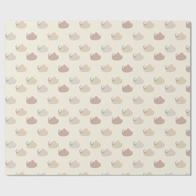 Pastellwolken Geschenkpapier (Flach)
