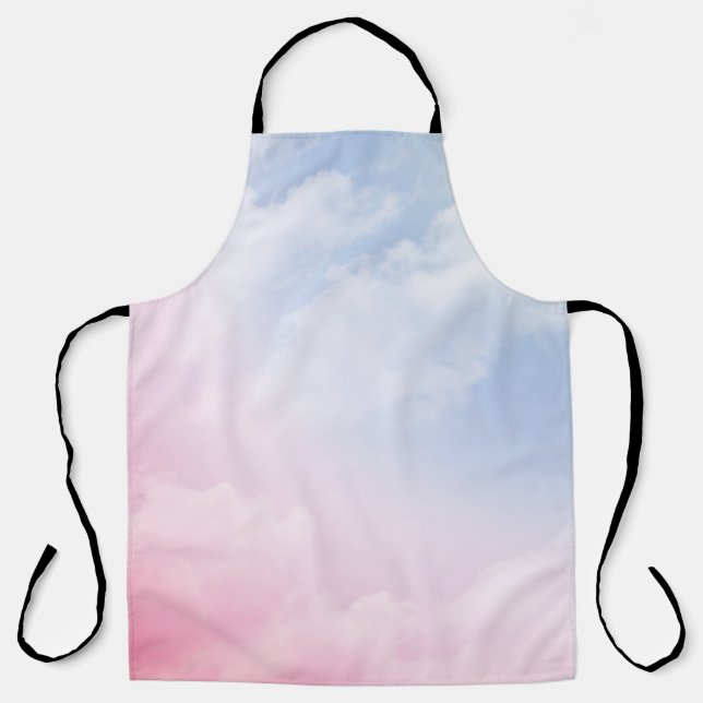 Pastellwolken: Serene Hintergrundmuster Schürze (Vorderseite)