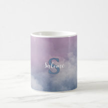 Pastellwolken-Vorname Monogramm