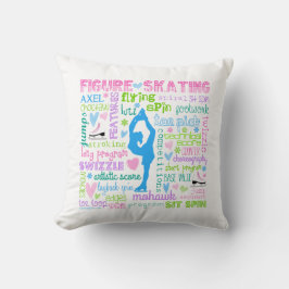 Pastellzahl Skater fasst Typografie ab Kissen