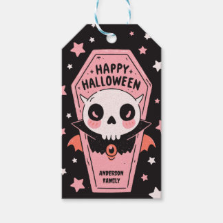 Pasteloween Vampir Sarg Gruselig Süß Halloween Geschenkanhänger
