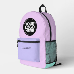 Pastelpink   Personalisiertes Firmenlogo und Text Bedruckter Rucksack