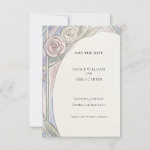 Pastelrosen Nouveau Hochzeitseinladung Save The Date
