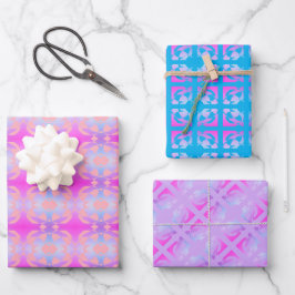 Pastels lumineux enveloppant des feuilles de papie