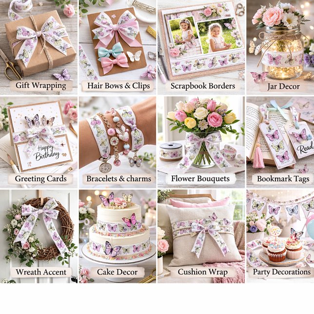 Pastelschmetterlinge Satinband (Von Creator hochgeladen)