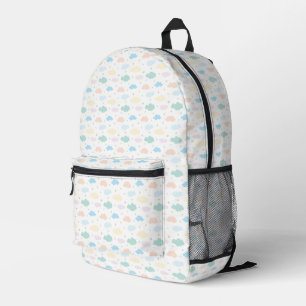 Pastelstars und Wolken Bedruckter Rucksack
