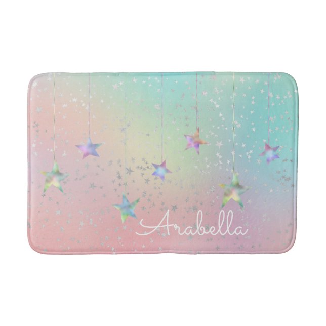 Pastelwirbelsternbänder niedlich badematte (Vorderseite)