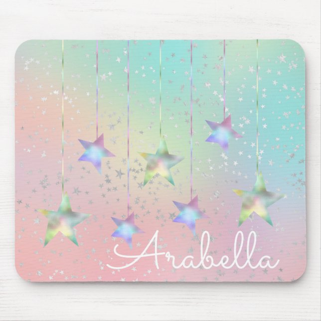 Pastelwirbelsterne und niedliches Band Mousepad (Vorne)