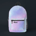 Pastelwolke Aquarellfarbe Bedruckter Rucksack<br><div class="desc">Pastellwolkenunterlage Rucksack</div>