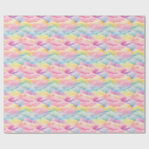 Pastelwolken in Wasserfarben Geschenkpapier