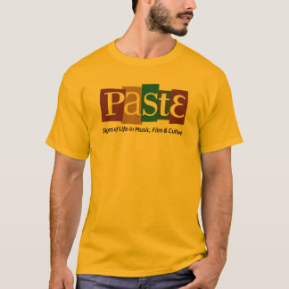 Pasten-Block-Logo-Umbau auf unterer Farbe T-Shirt