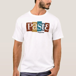 Pasten-Block-Logo-Zeitschriften-Farbe T-Shirt