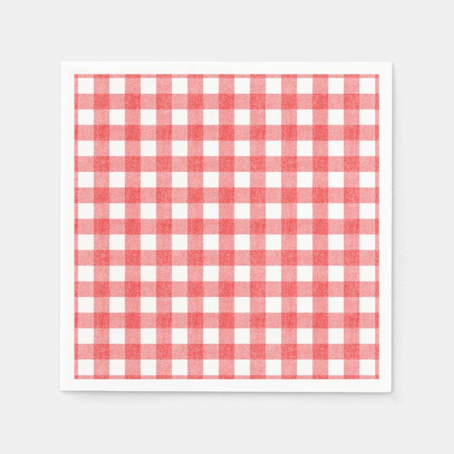 Pastèque simple en vichy serviettes en papier (Devant)