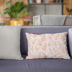 Pastete Aquarellfarben, orange und rosa Dekokissen