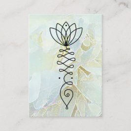*~* Pastete Peony Massage Reiki Yoga Lotus Heiler Visitenkarte